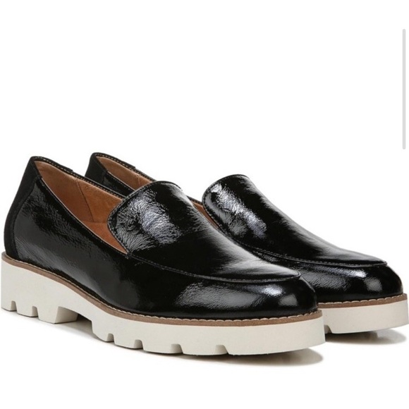 VIONIC Kensley Black Glossy Patent Leather Loafer Almond Toe Women’s Size 8.5 - Picture 4 of 15